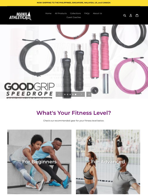 Manila Athletica website