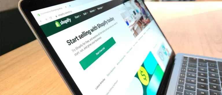 Locad + Shopify 9 Shopify e-commerce website on a laptop