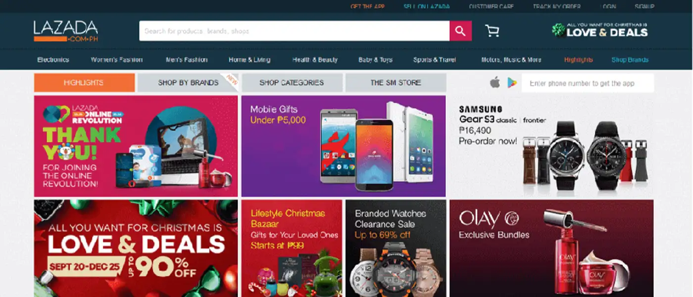 Lazada e-commerce store website | Locad