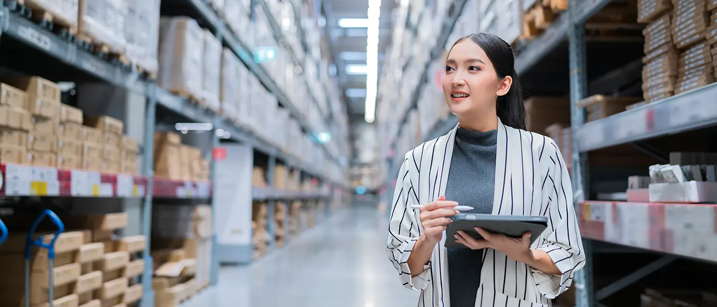 Details of stock count in an inventory