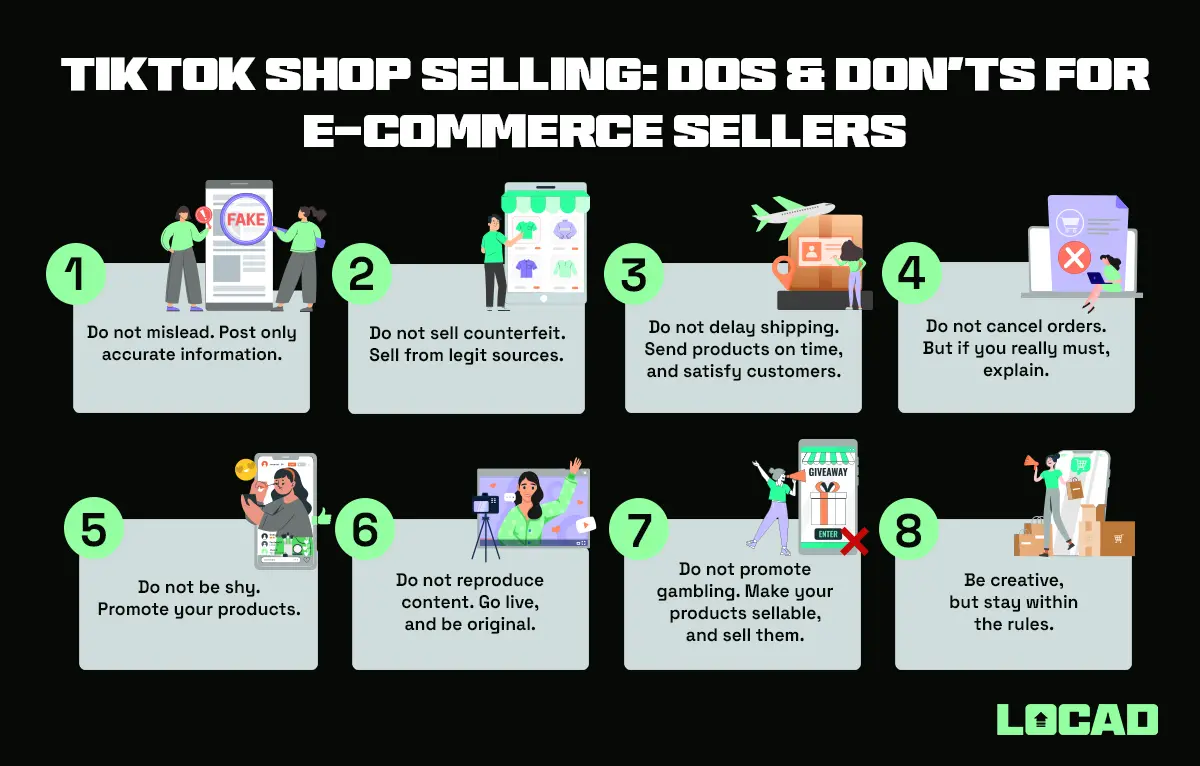 What Not to Do as a Tiktok Shop Seller