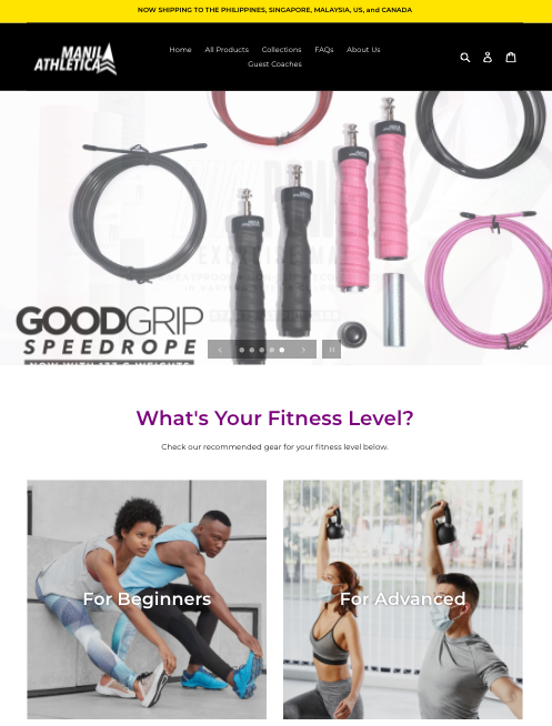 Manila Athletica website