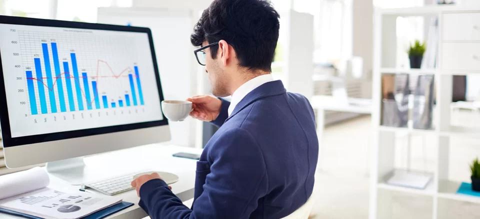 E-commerce business owner analyzing store's data | Locad