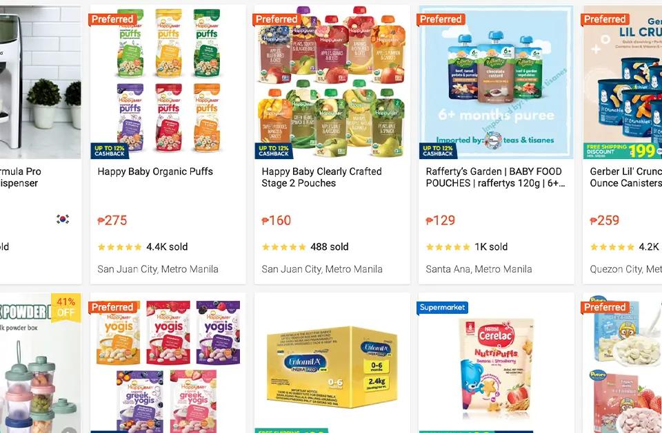 baby food and formula