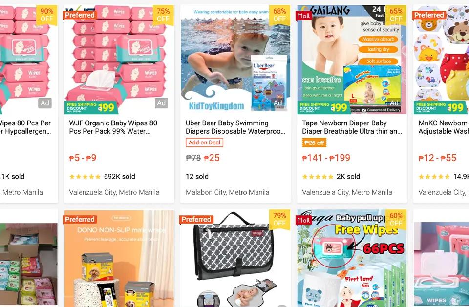 top selling products in shopee philippines under baby products