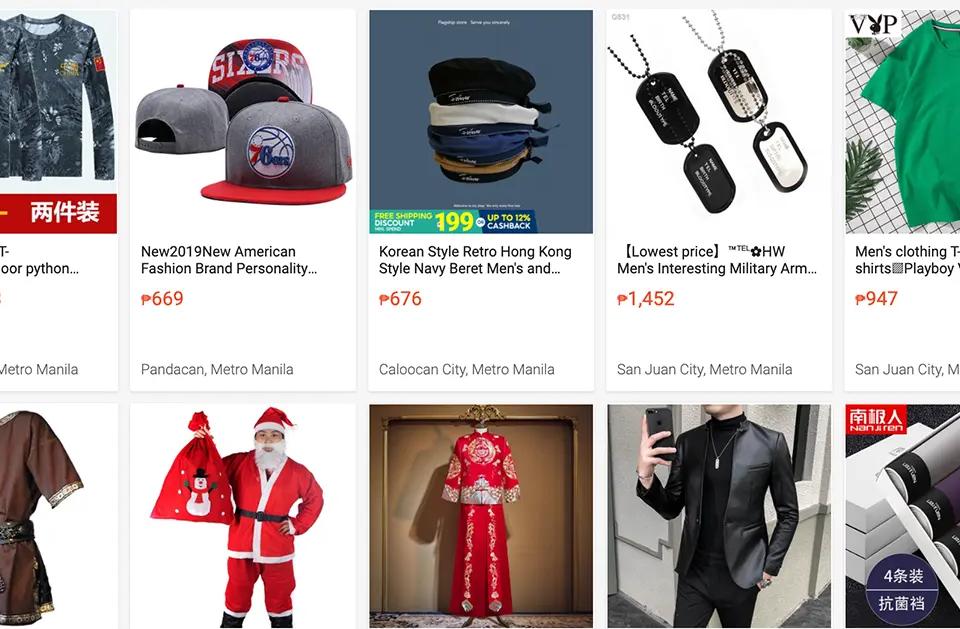 top-selling men's clothings and accessories in shopee philippines