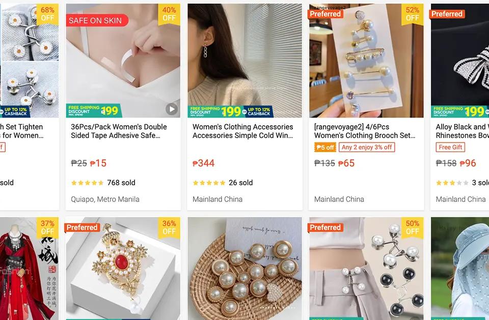 top selling products in shopee philippines under apparel and fashion