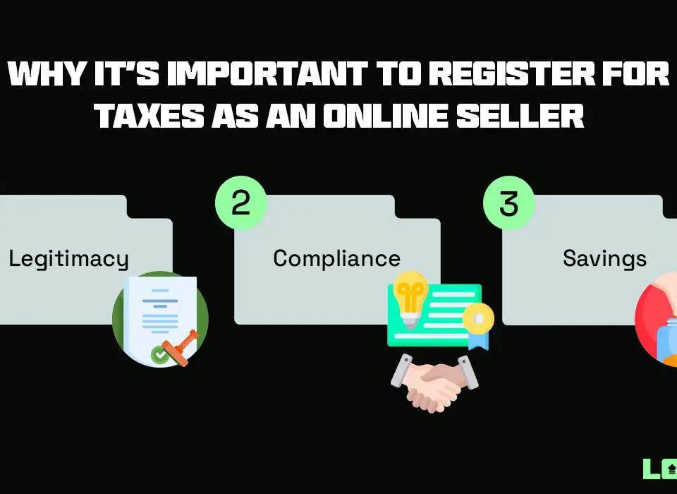 Why it's important to register for taxes as an online seller