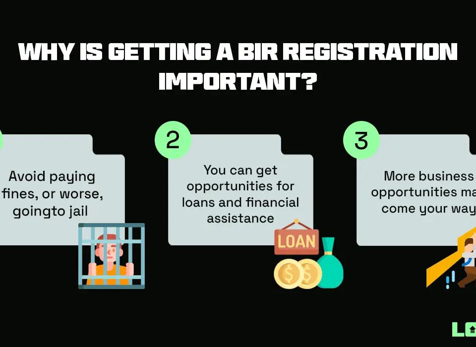 Why is getting a BIR registration important?