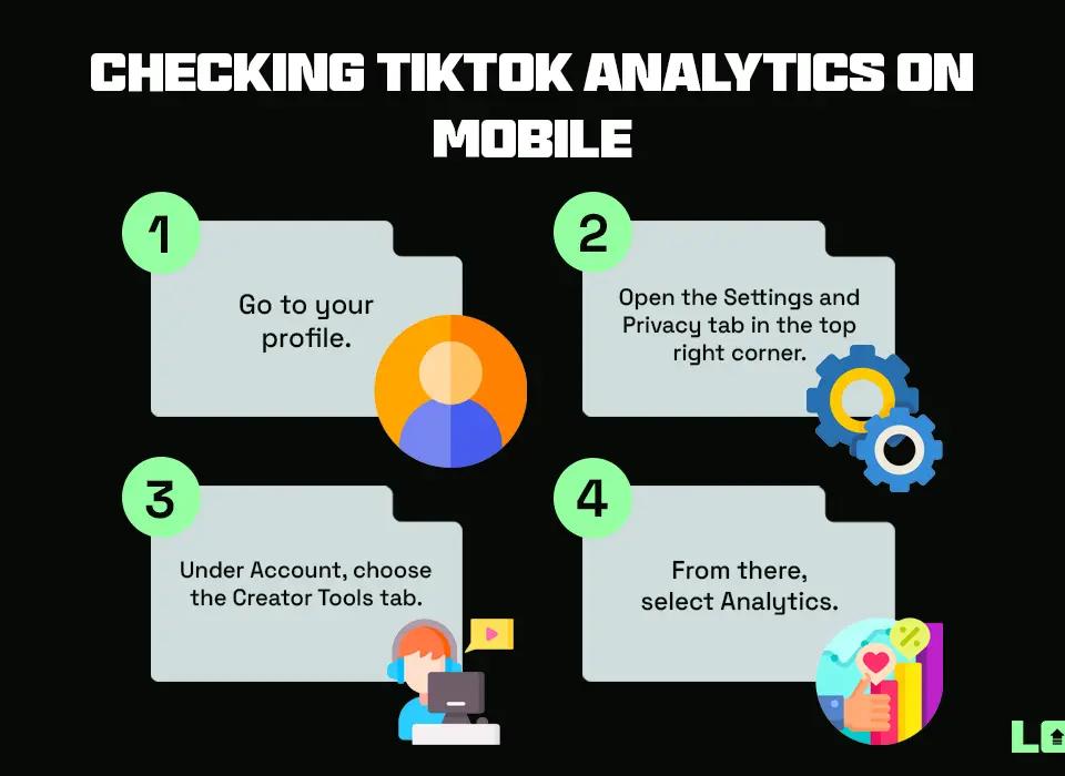 Checking TikTok Analytics On Mobile