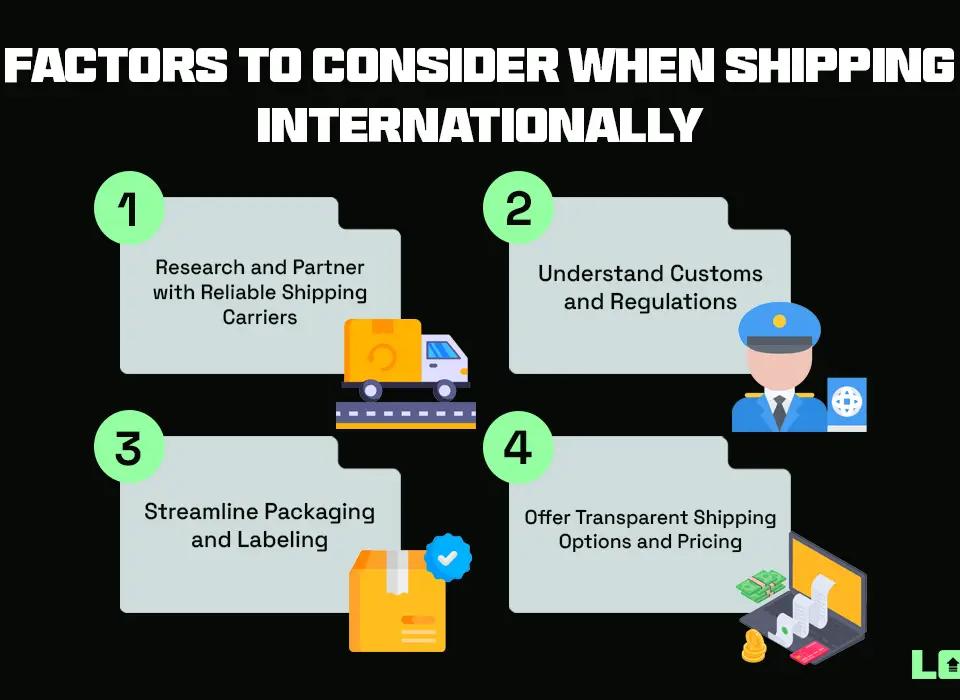 Factors To Consider When Shipping Internationally