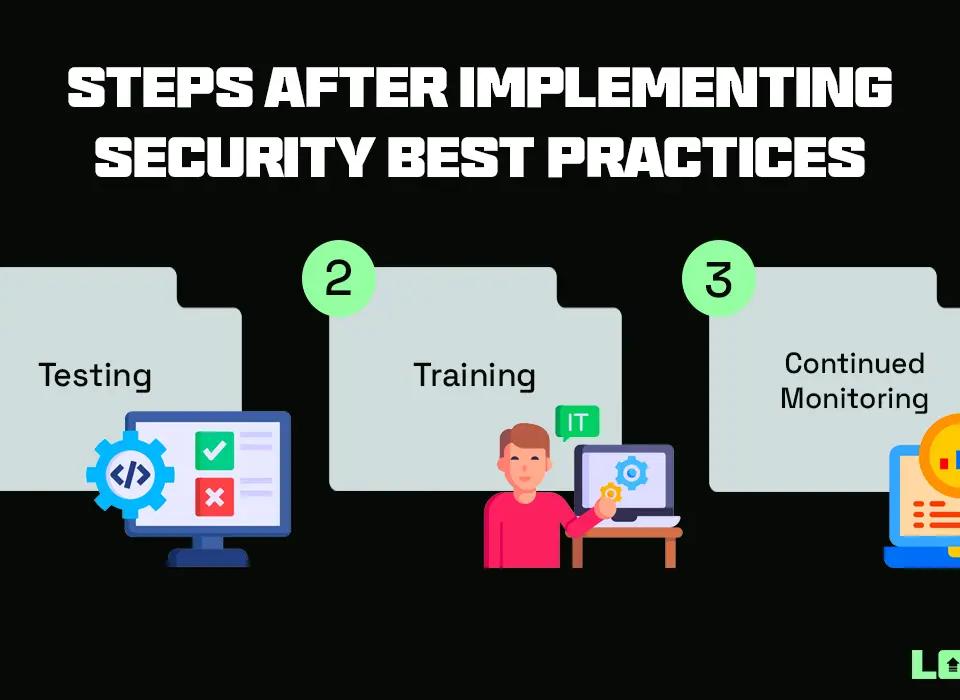 Steps after Implementing Security Best Practices