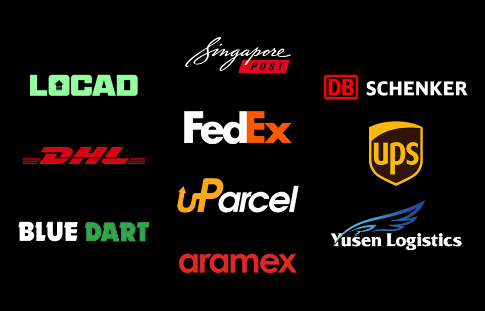 Logos of top 10 logistics companies in Singapore in 2024
